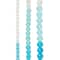Perles rondes en verre à dégradé aqua de Bead Landing